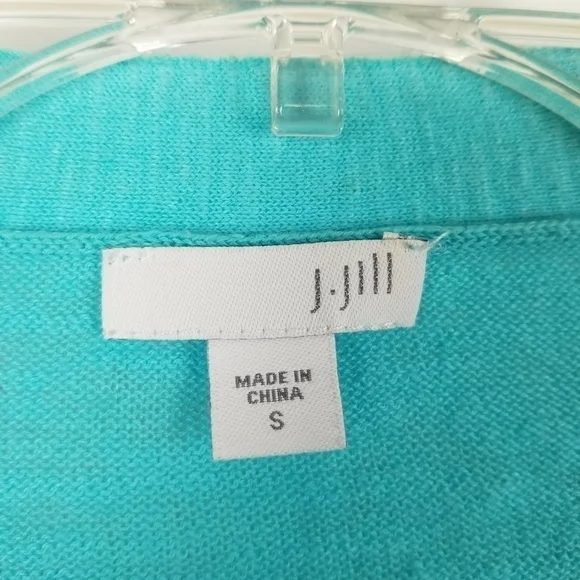 J Jill Linen Cardigan Sweater Linen Blend Size Small Blue Lightweight - Picture 8 of 9